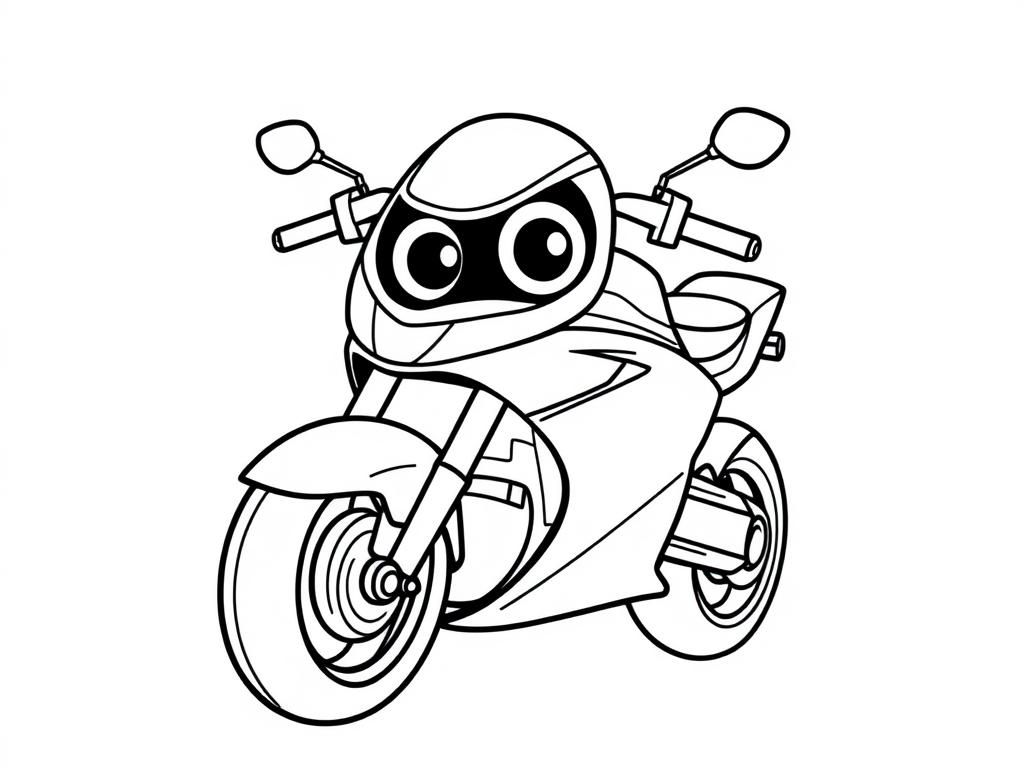 Preview of Super Bike with eyes