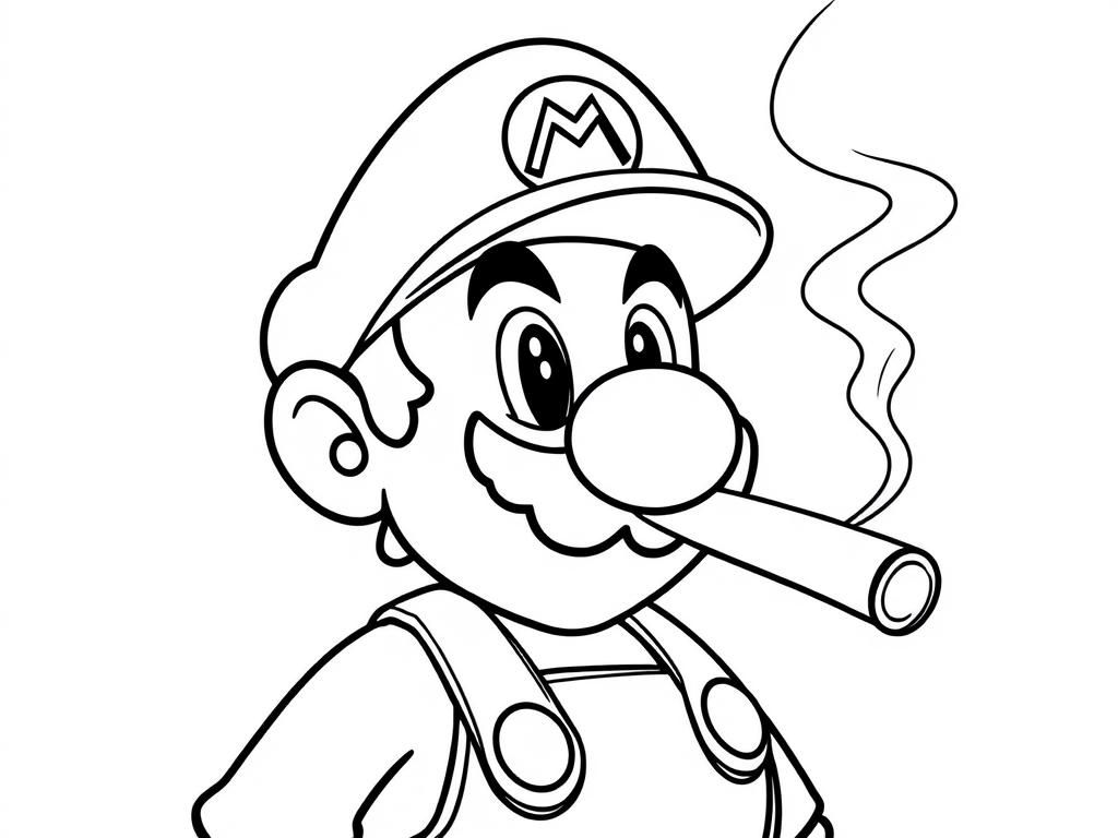 Preview of SUPER MARIO SMOKING CIGARRETTES