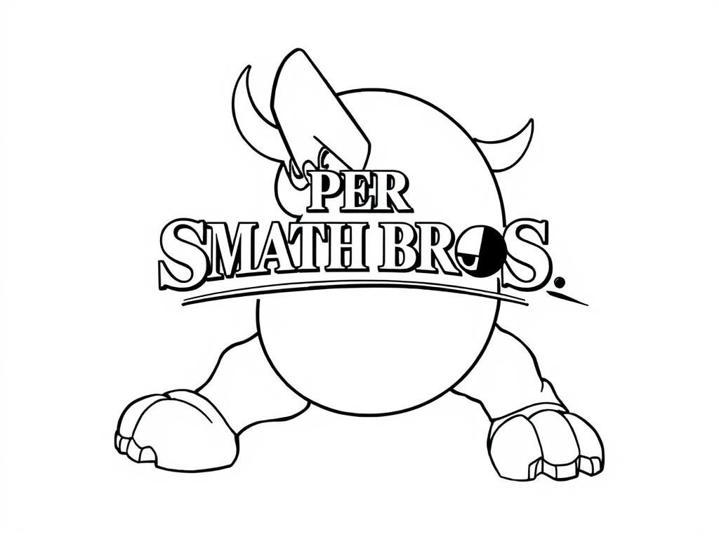 Cartoon Bull Coloring Page