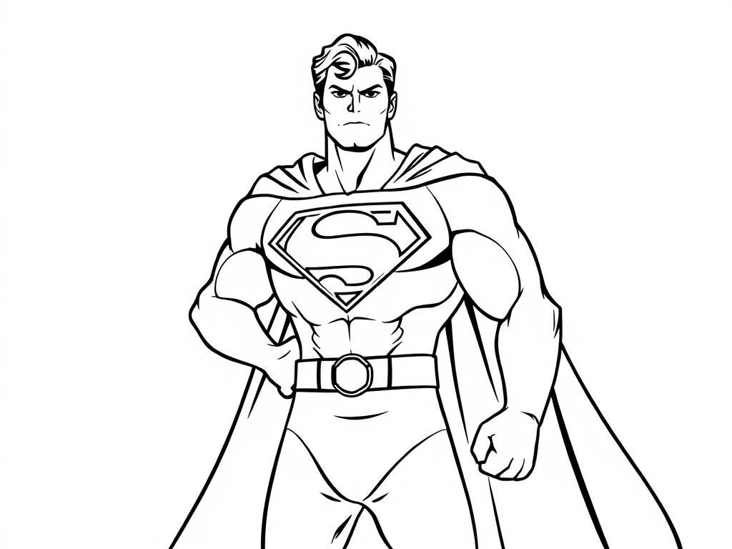 Superman Coloring Page