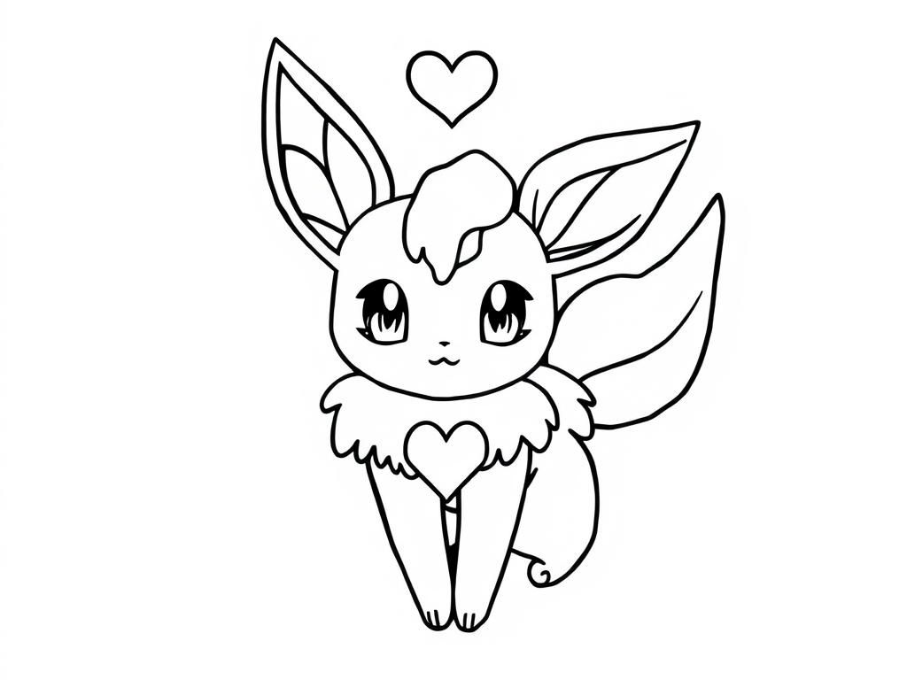 Eevee Coloring Page