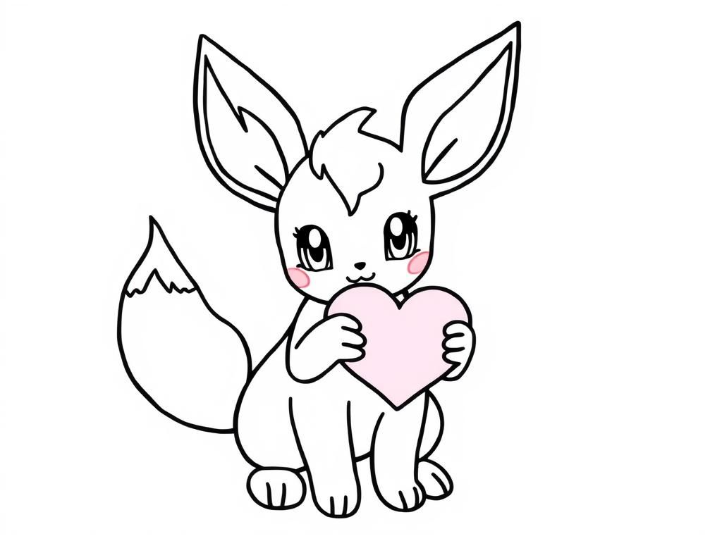 Eevee Coloring Page
