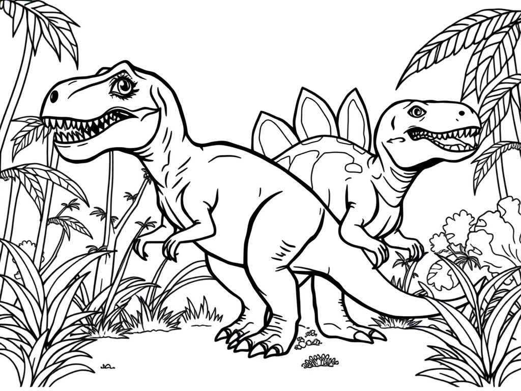 Dinosaur Coloring Page