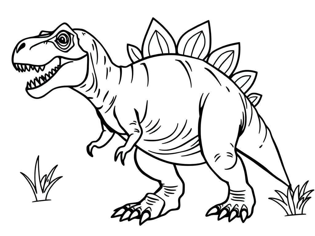 Spinosaurus Dinosaur Coloring Page