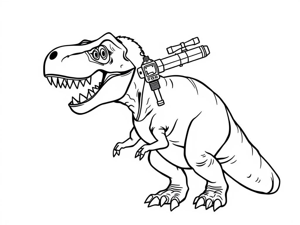T-Rex Coloring Page