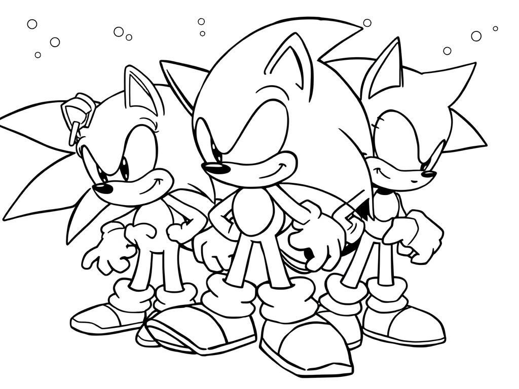 Sonic The Hedgehog Coloring Page