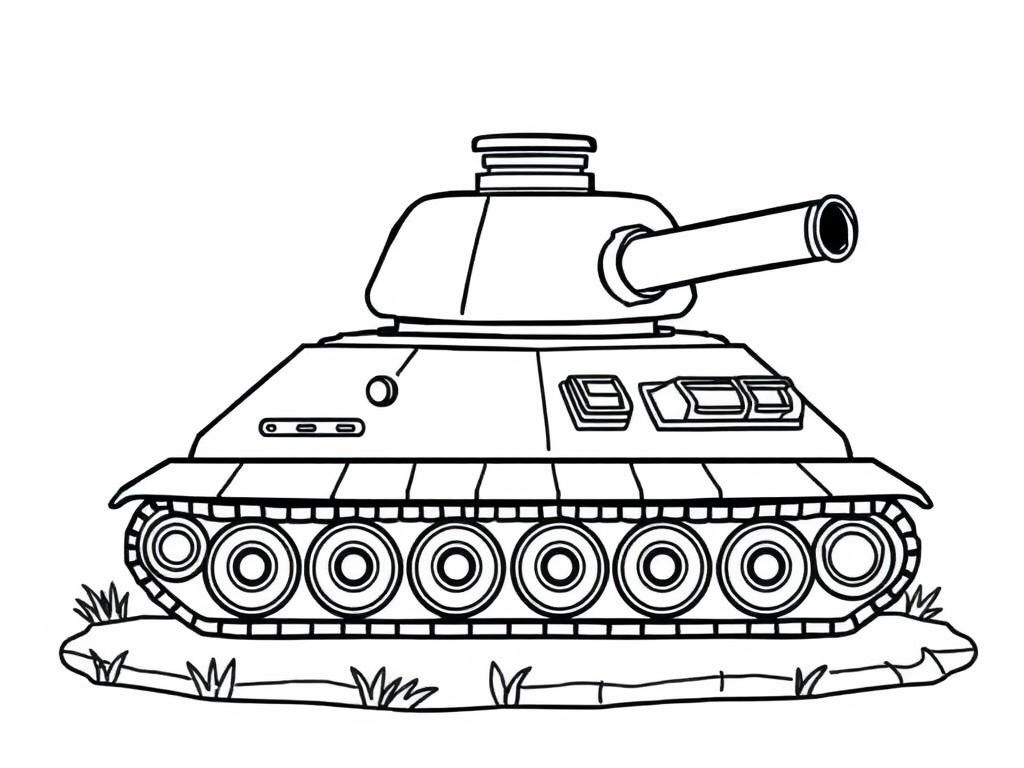 Tank - Free Printable Coloring Page