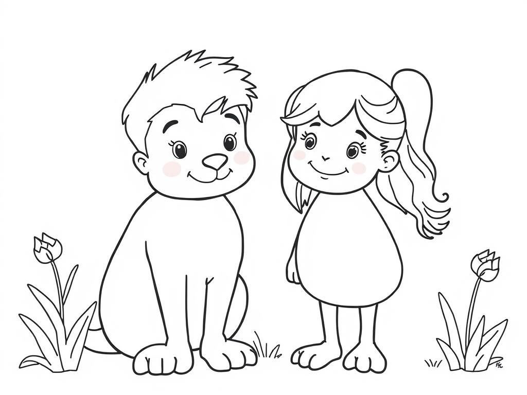 tanner and allison - Free Printable Coloring Page