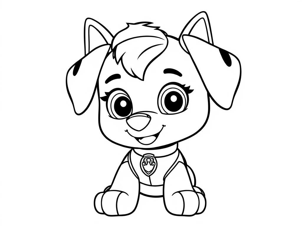 Paw Patrol Marshall Coloring Page