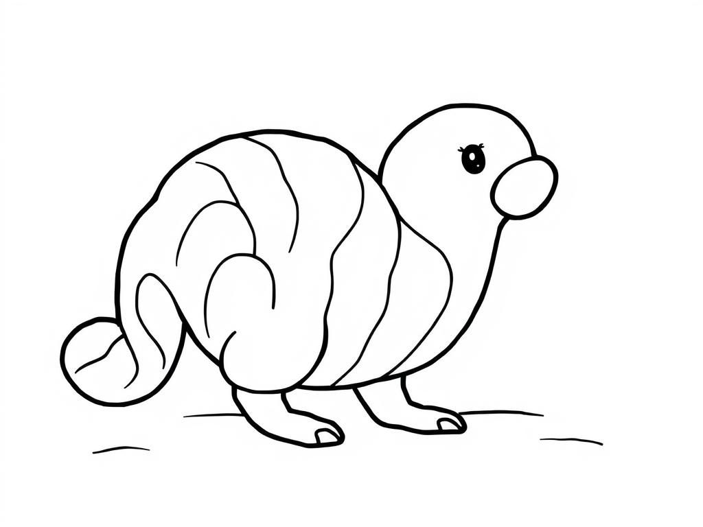 Turtle Coloring Page for Kids