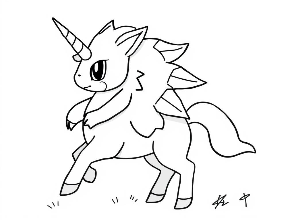 Unicorn Coloring Page