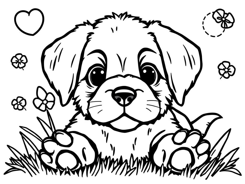 Puppy Coloring Page