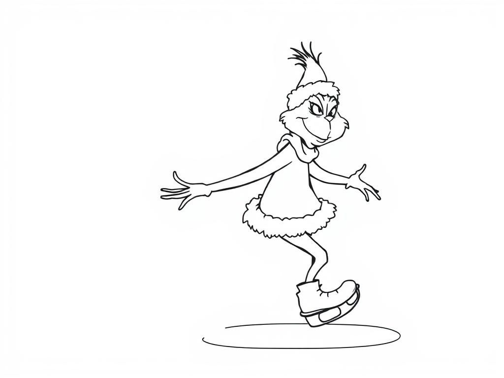 the grinch ice skating