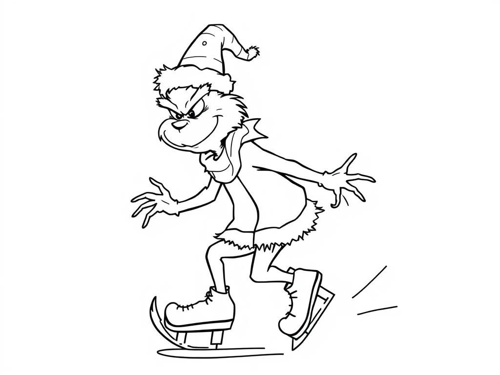 the grinch ice skating