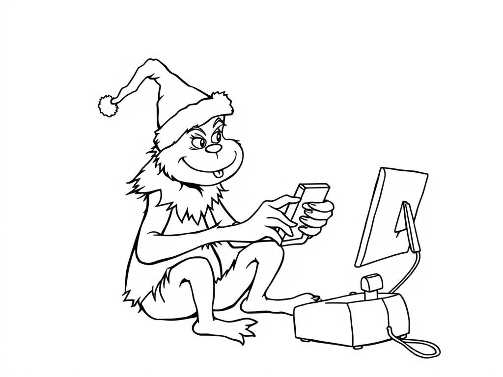 the grinch playing video games