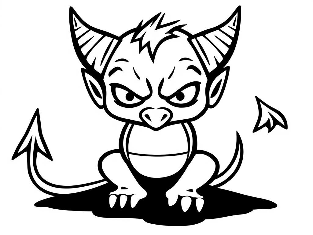 the jersey devil playing cards - Free Printable Coloring Page