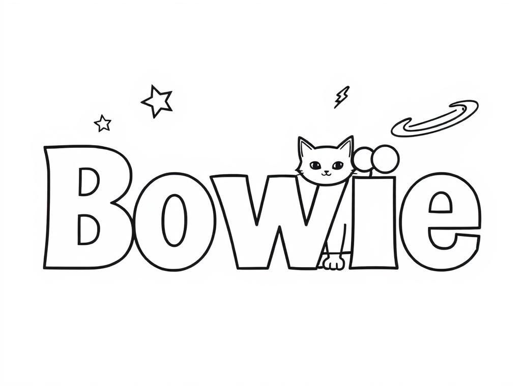 Cute Cat Coloring Page