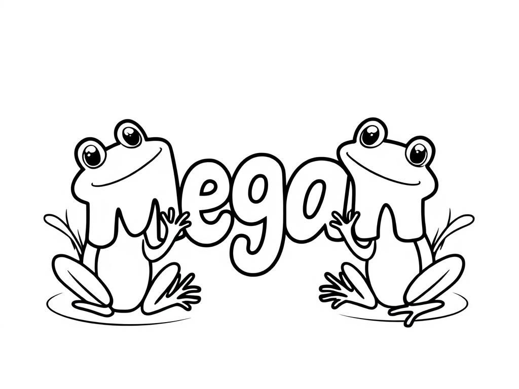 Frog Coloring Page - Colorful Fun for Kids and Adults