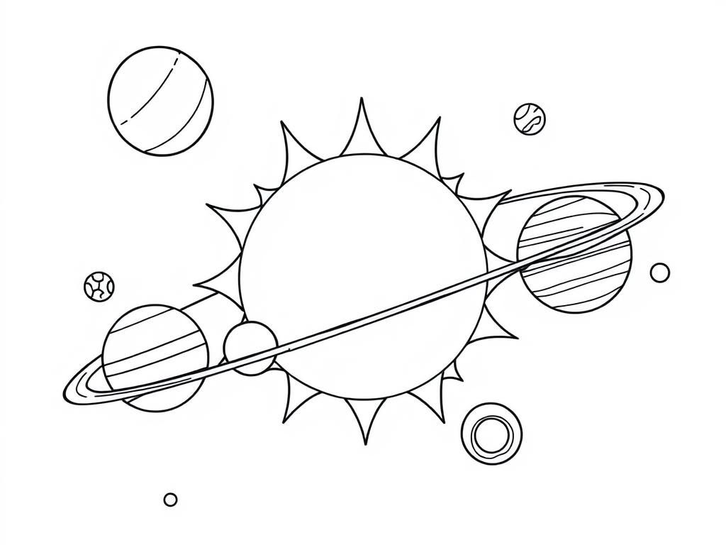 Preview of the sun and the 8 planets of the solar system