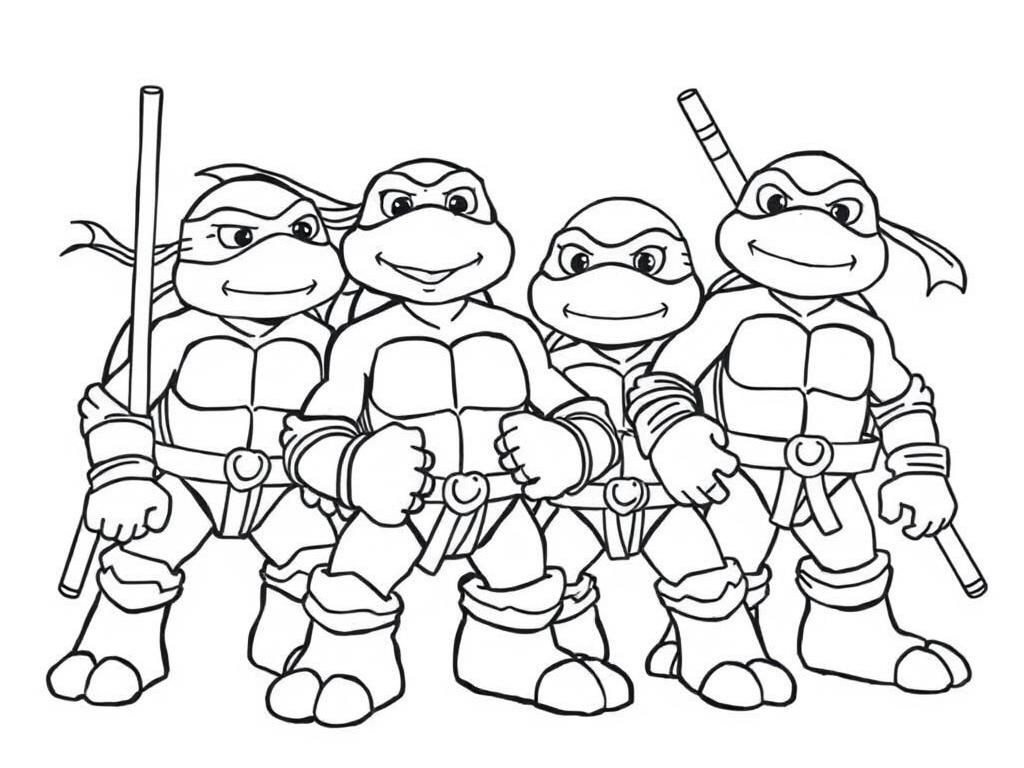 The teenage mutant ninja turtles getting ready to fight sonic and friends.