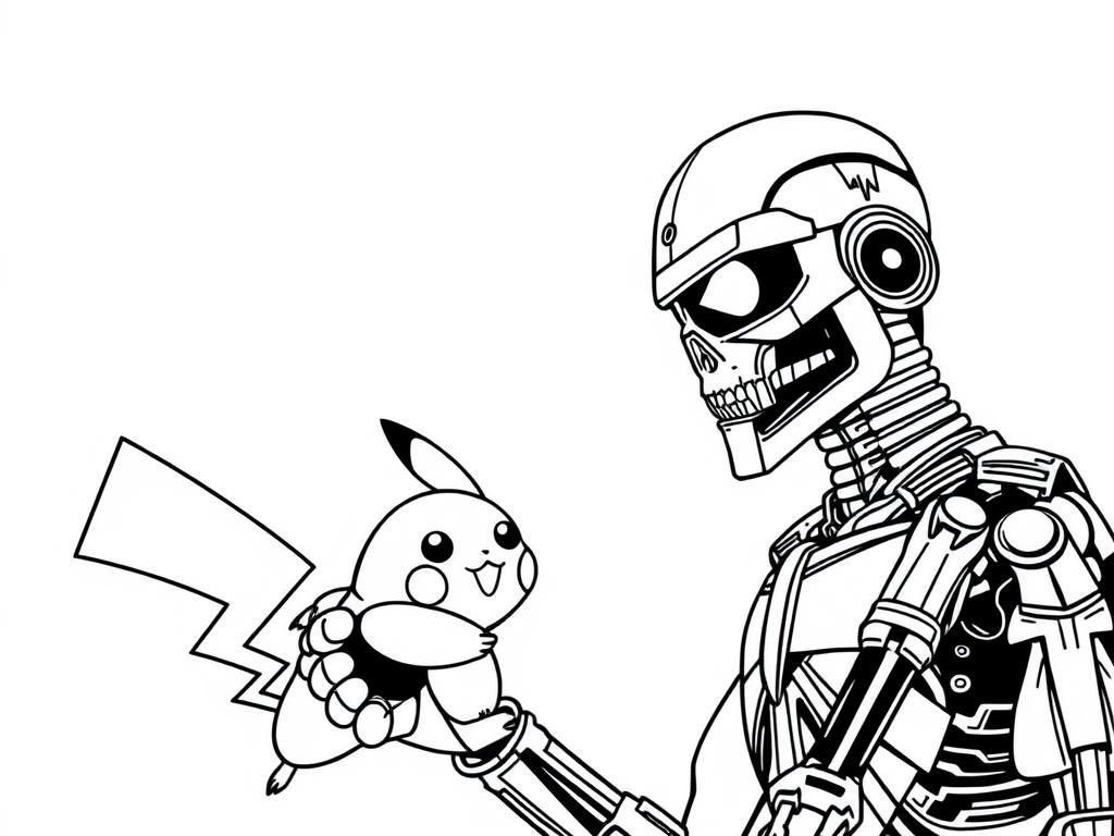 The Terminator hunting pikachu