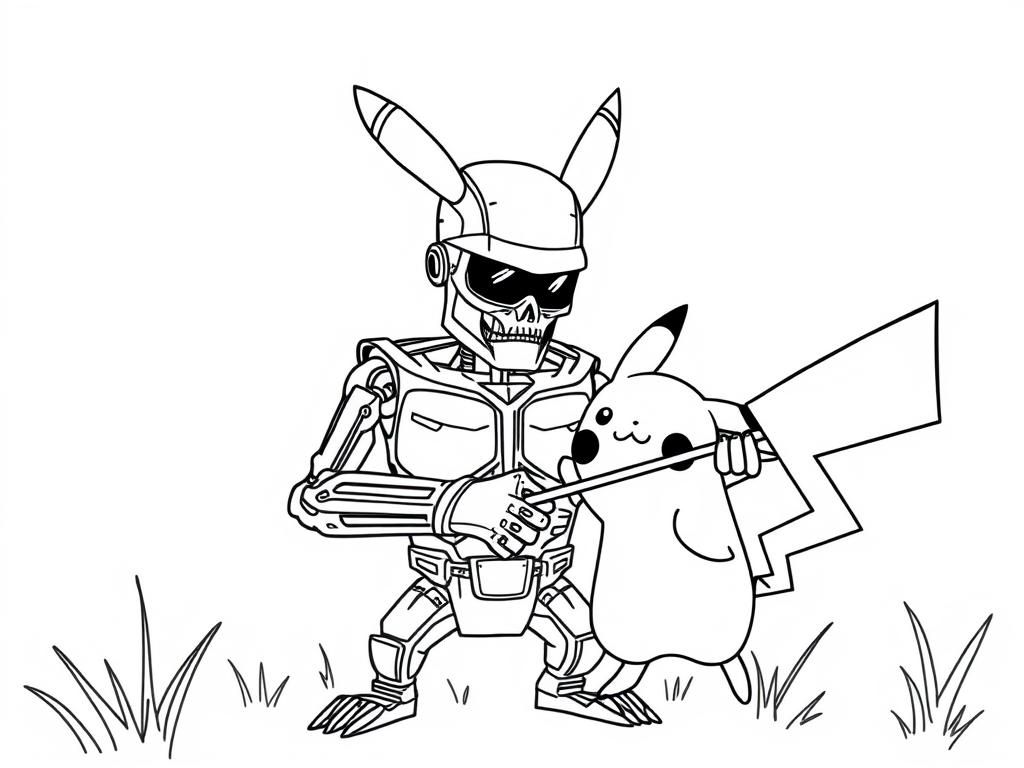 Preview of The Terminator hunting pikachu