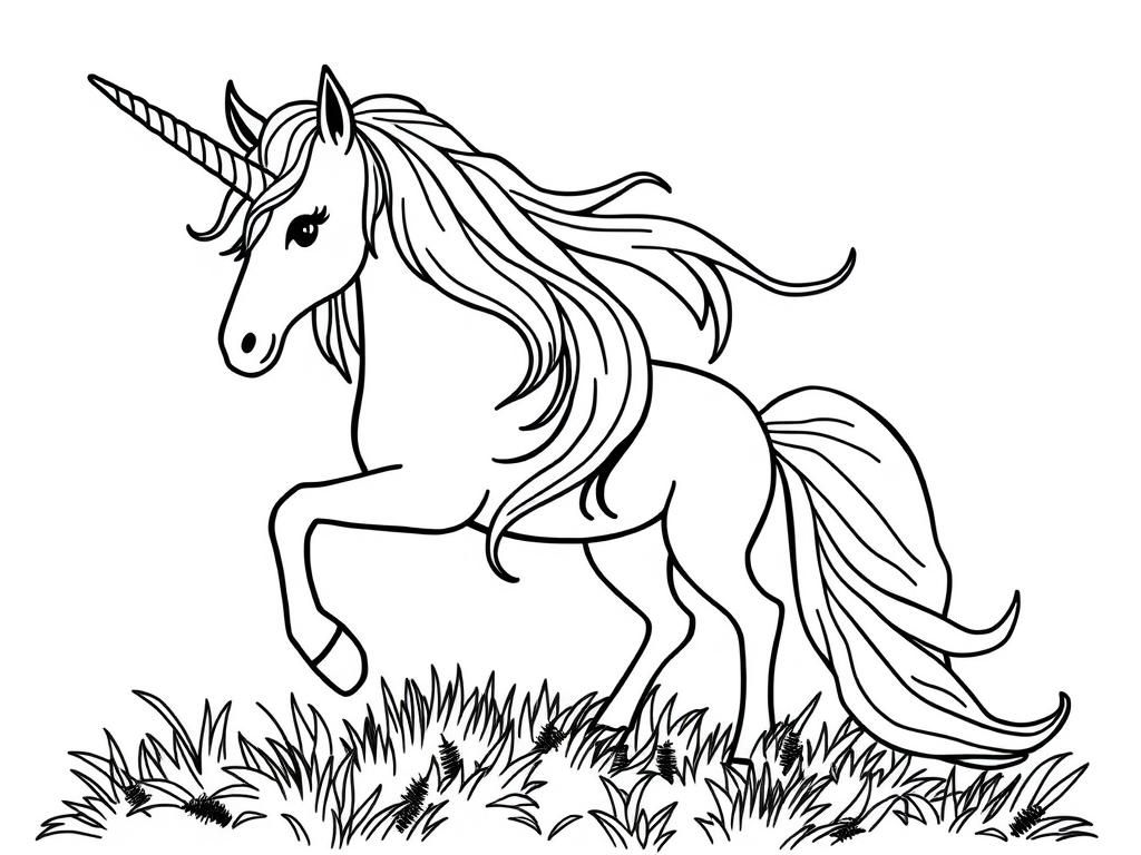 Unicorn Coloring Page: Color the Magic