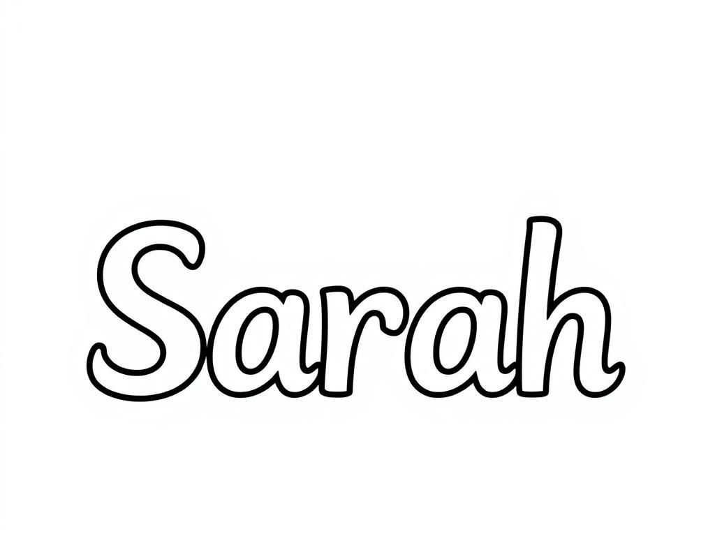 Preview of The word "Sarah"