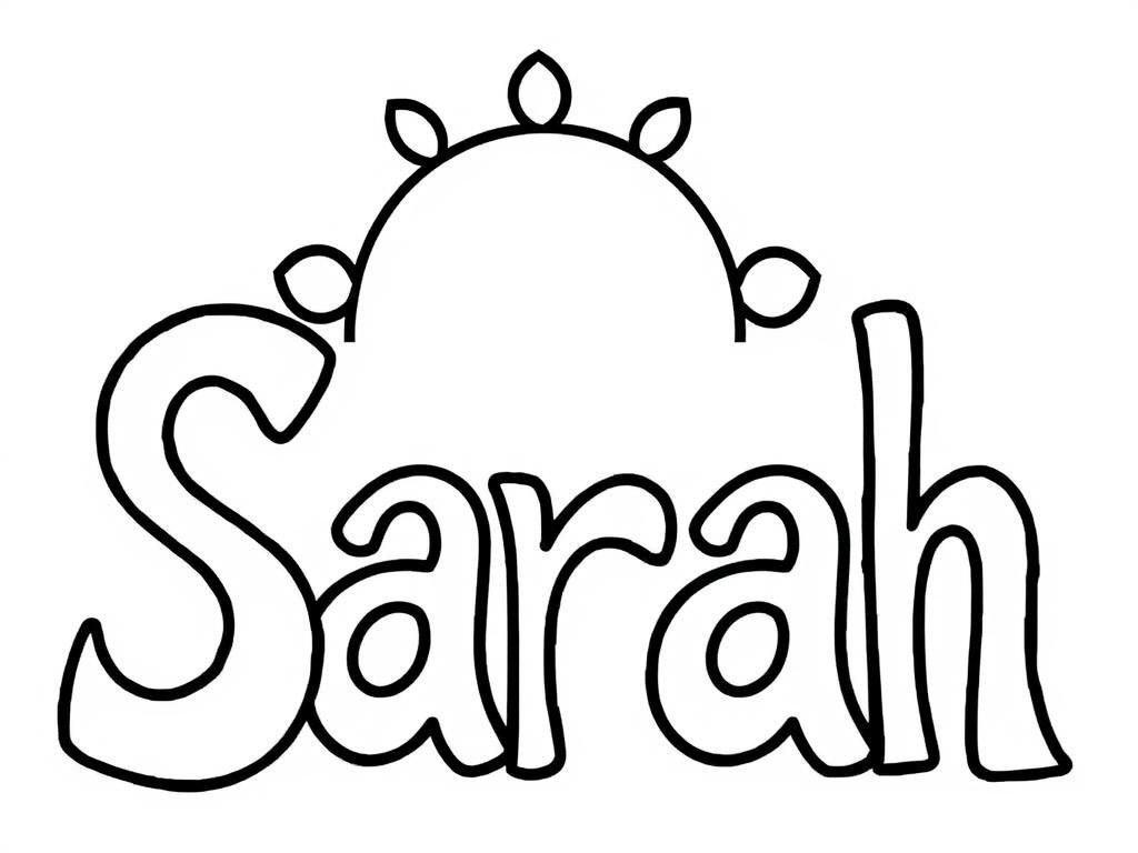 Preview of The word "Sarah" in capitals