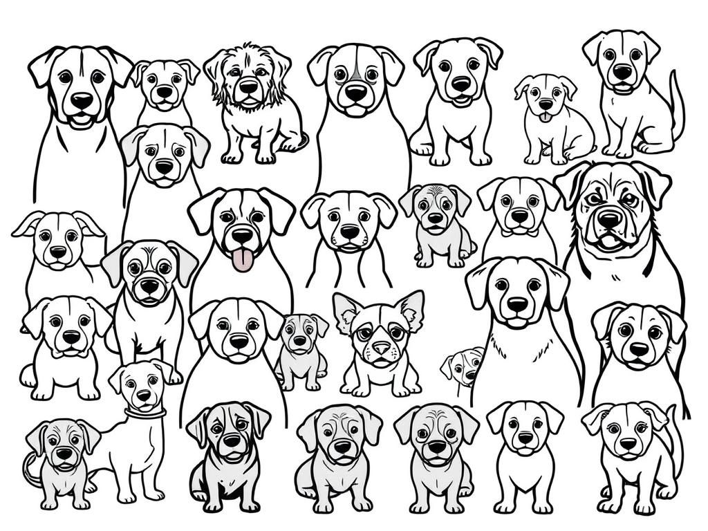 Thousands of different kinds of dogs