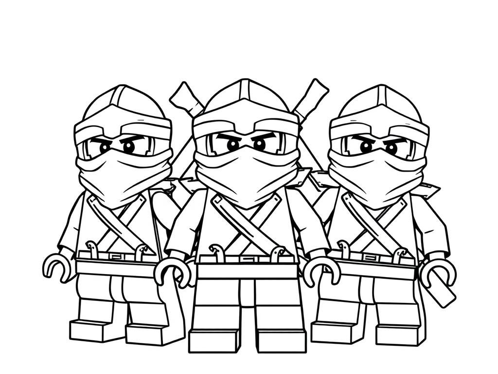 three ninjago lego ninjas