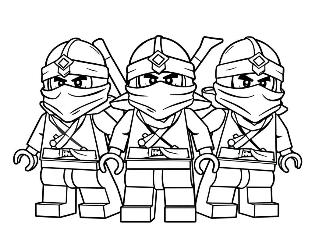 three ninjago lego ninjas