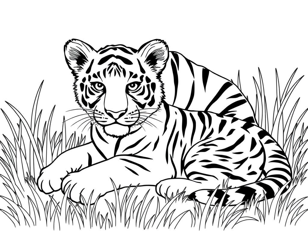 Tiger Coloring Page