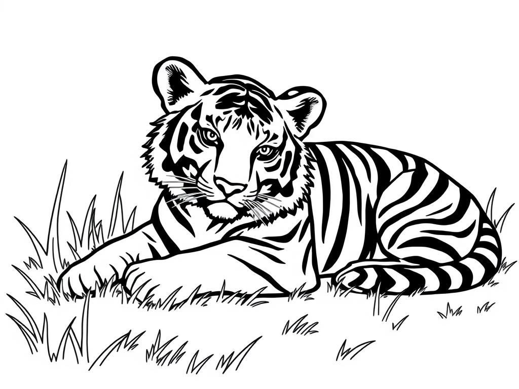 Tiger Coloring Page