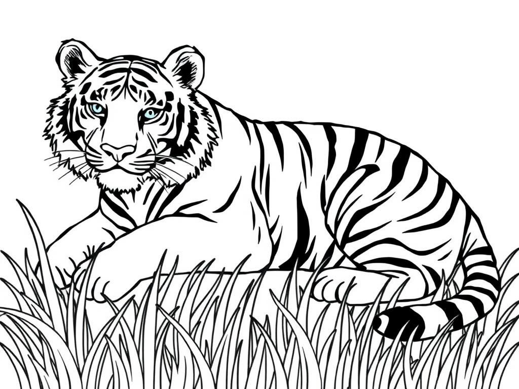 Tiger Coloring Page