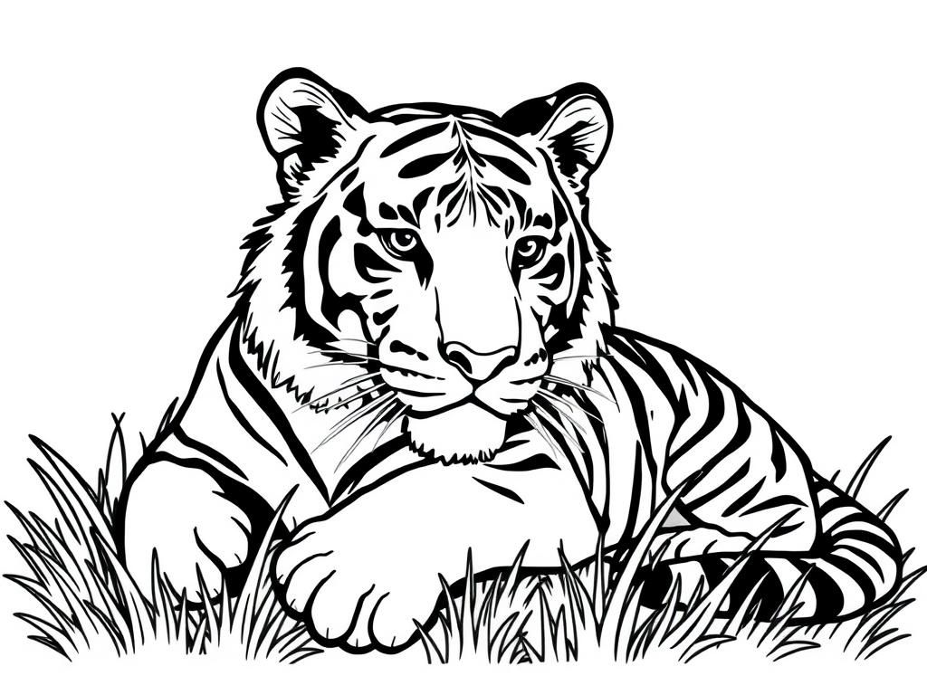 Tiger Coloring Page