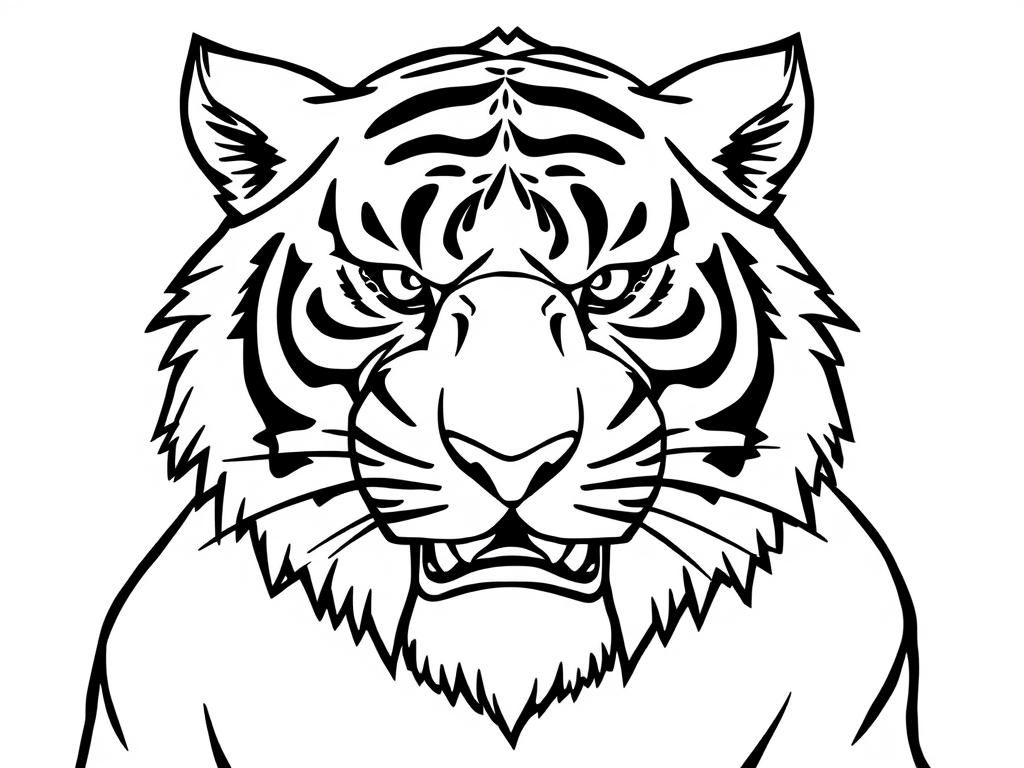 Tiger Coloring Page