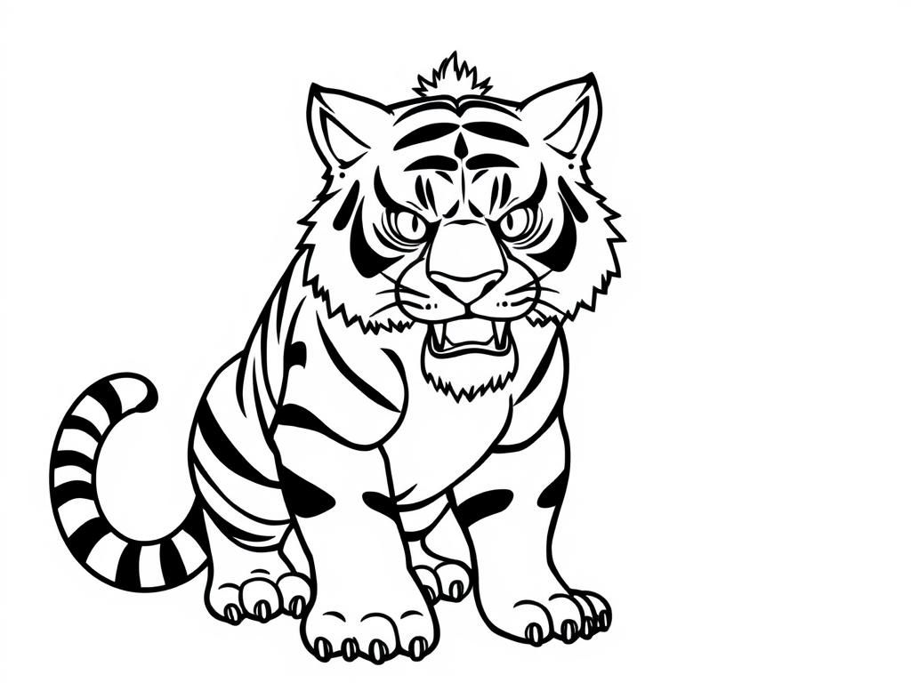 Tiger Coloring Page