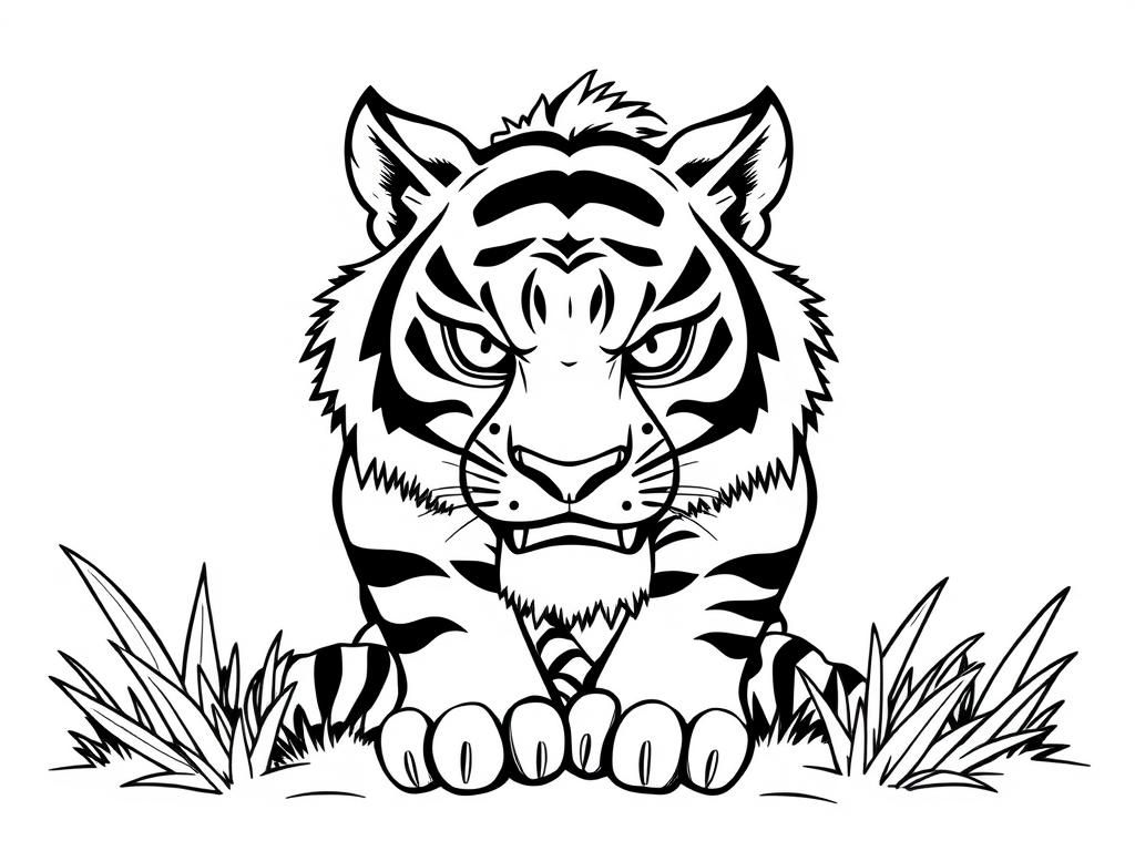 Tiger Coloring Page