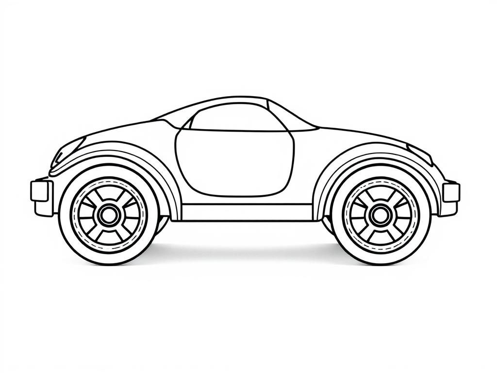 Sports Car Coloring Page