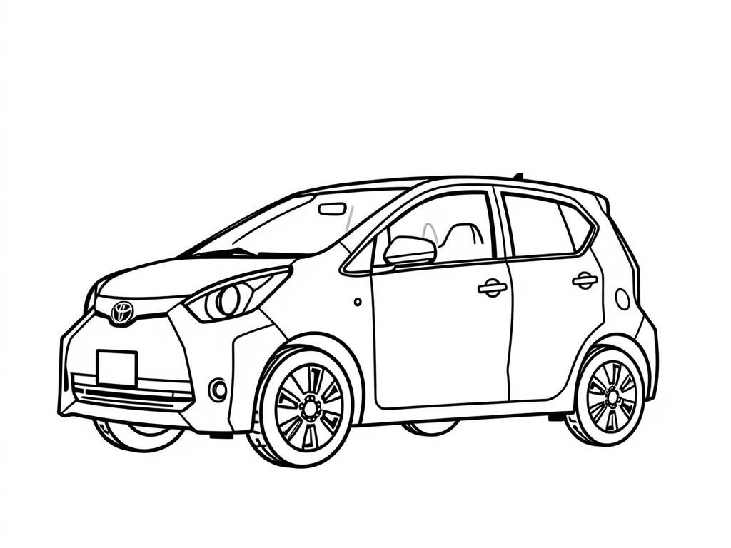 Toyota Car Coloring Page