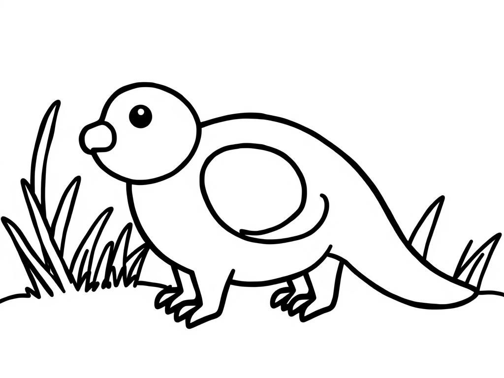 Dinosaur Coloring Page for Kids