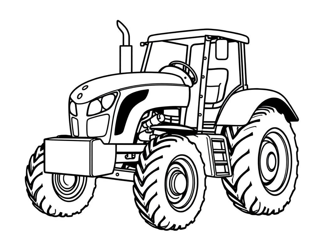 Tractor Coloring Page