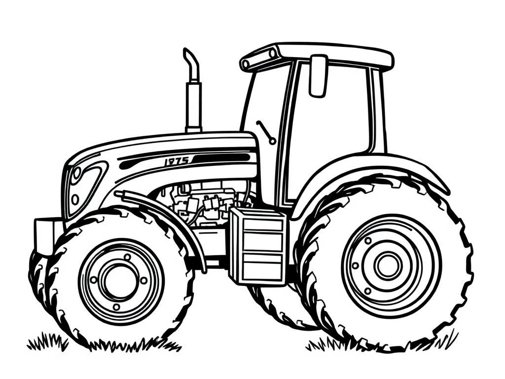 Tractor Coloring Page