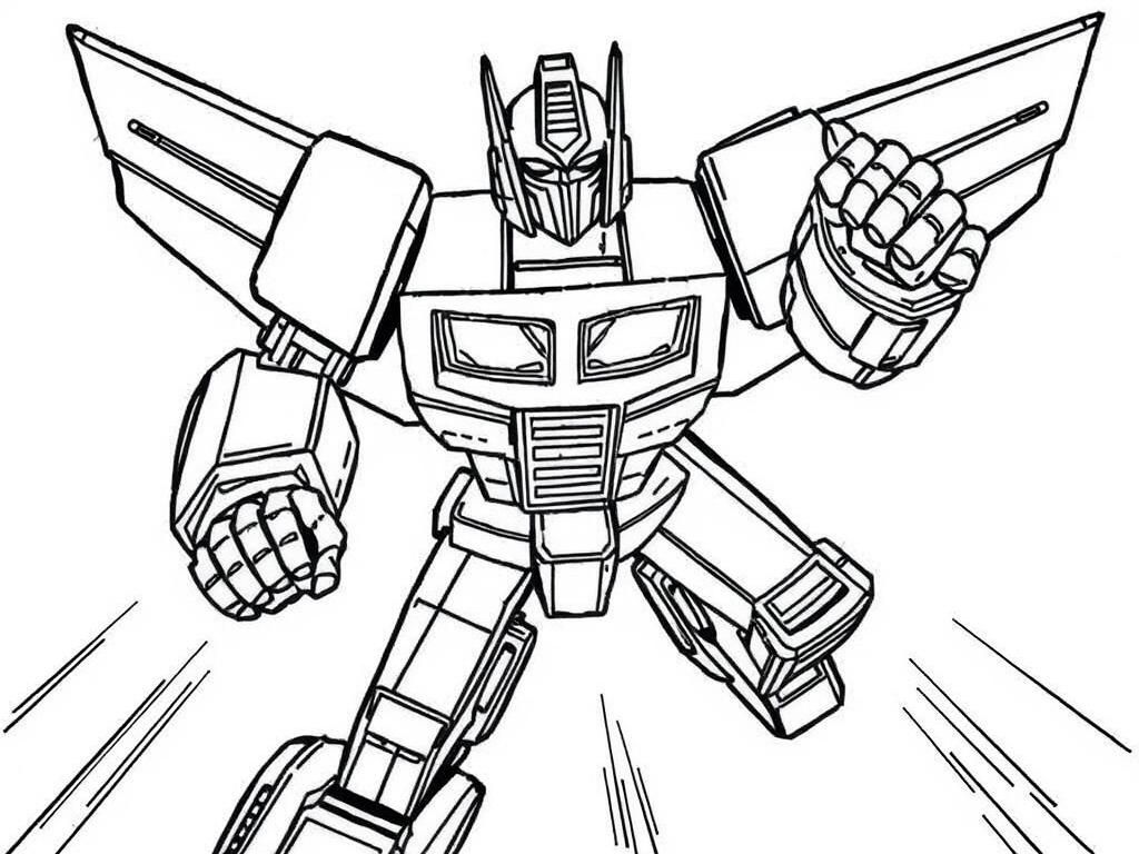 Optimus Prime Coloring Page