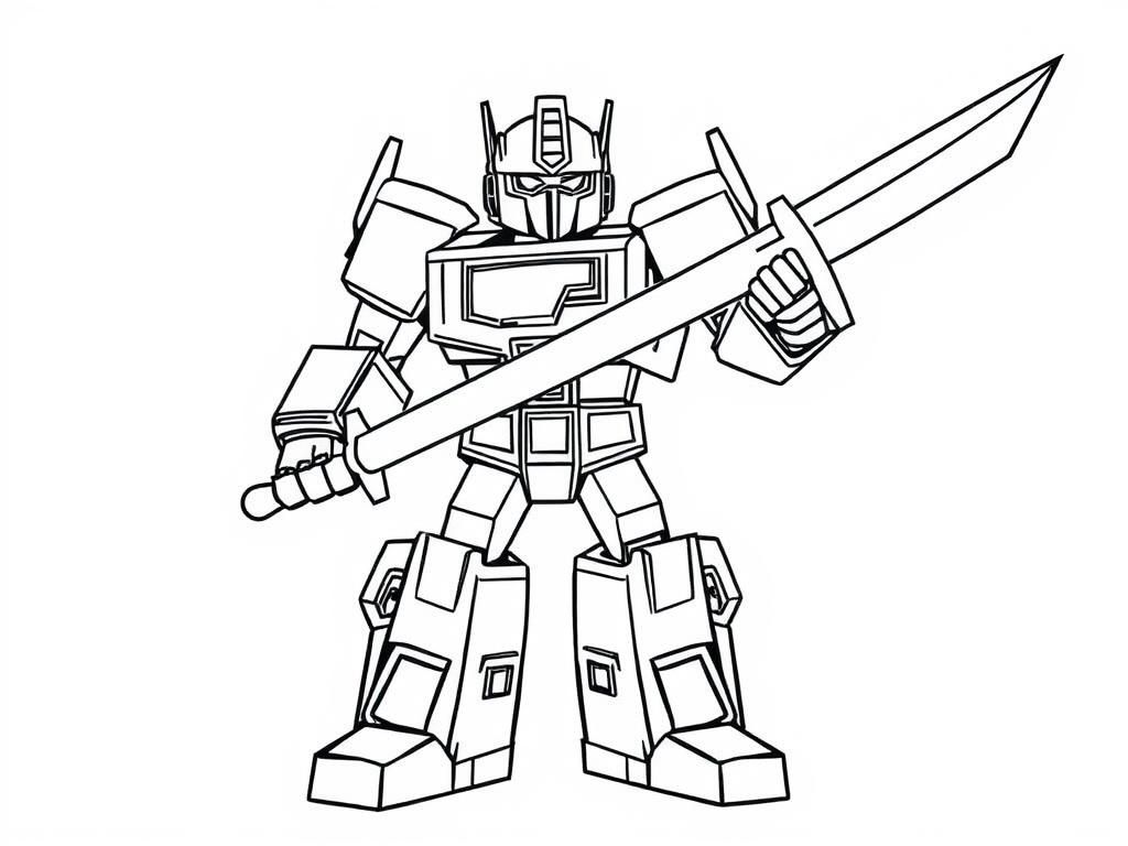 Preview of transformer with a sword