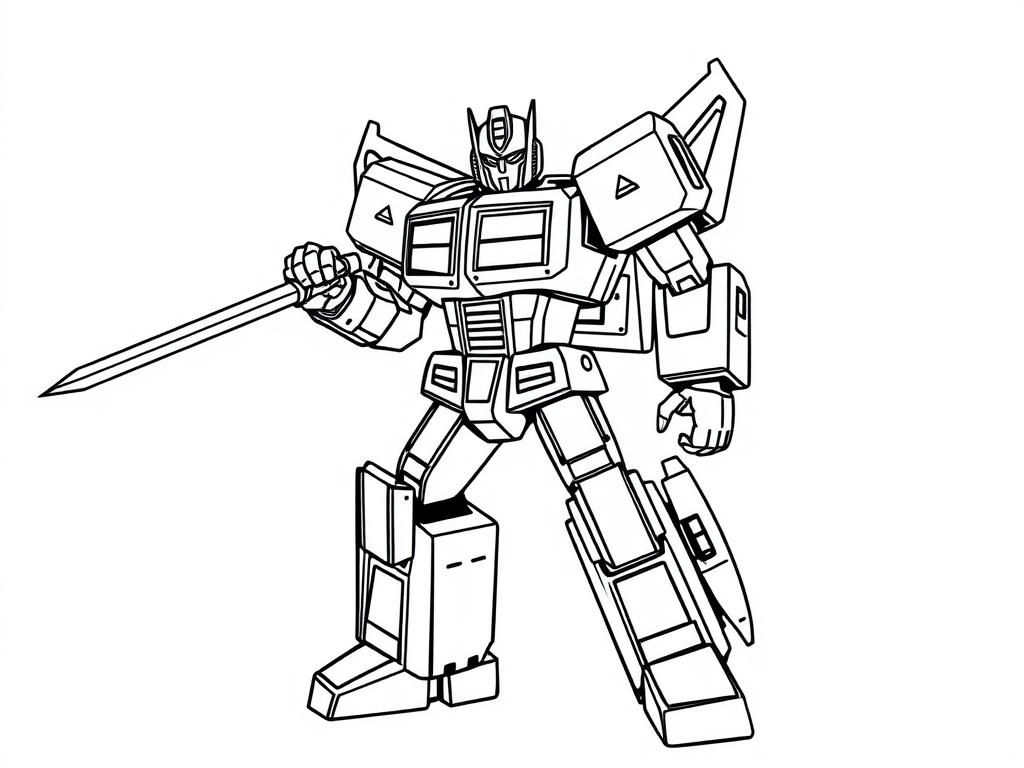 Preview of transformer with a sword