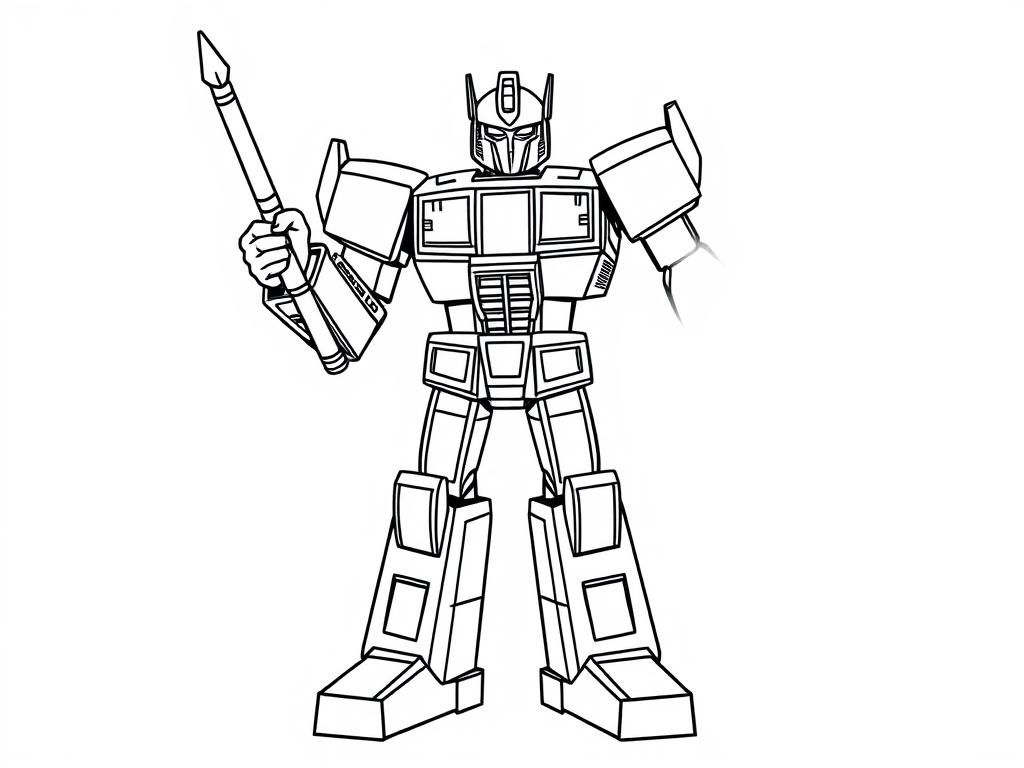 Preview of transformer with a sword