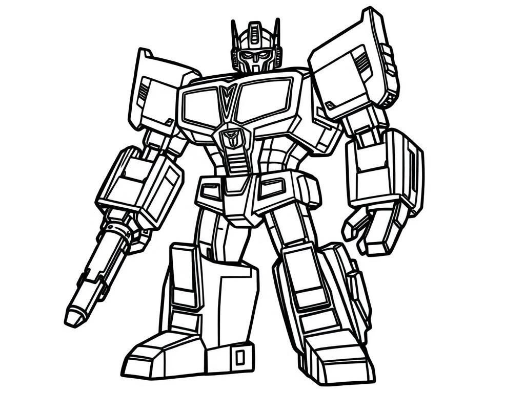 transformers coloring page