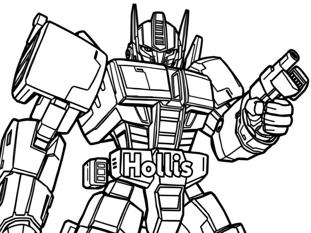 Transformers Robot Coloring Page